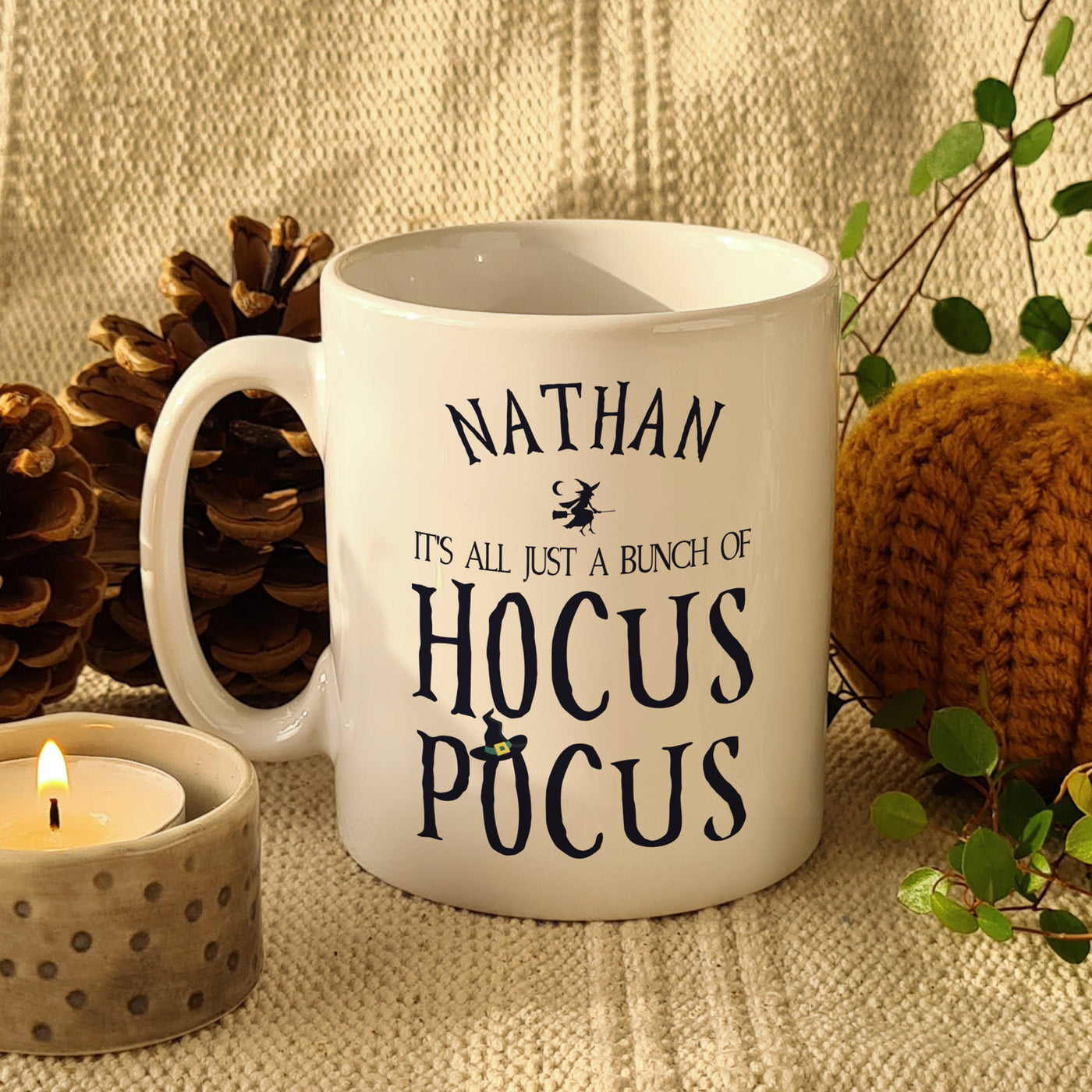 Personalised Halloween Hocus Pocus Ceramic Mug