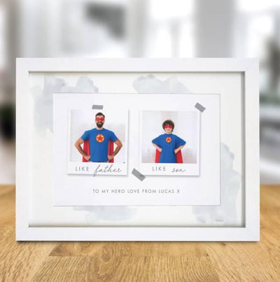 Like Polaroid Photo Upload A4 Framed Print - Shop Personalised Gifts