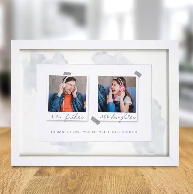 Like Polaroid Photo Upload A4 Framed Print - Shop Personalised Gifts