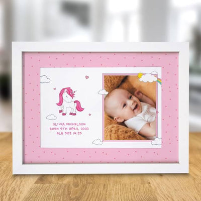 Unicorn Photo Upload A4 Framed Print - Shop Personalised Gifts