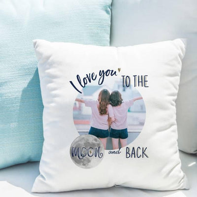 Moon & Back Photo Upload Filled Cushion - Shop Personalised Gifts