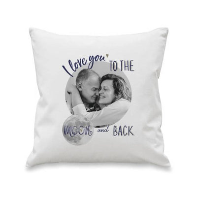 Moon & Back Photo Upload Filled Cushion - Shop Personalised Gifts