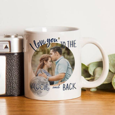 Moon & Back Photo Upload Ceramic Mug - Shop Personalised Gifts