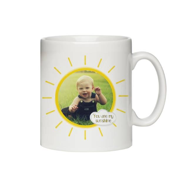 Sunshine Photo Upload Ceramic Mug - Shop Personalised Gifts