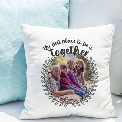 Better Together Photo Upload Filled Cushion - Shop Personalised Gifts