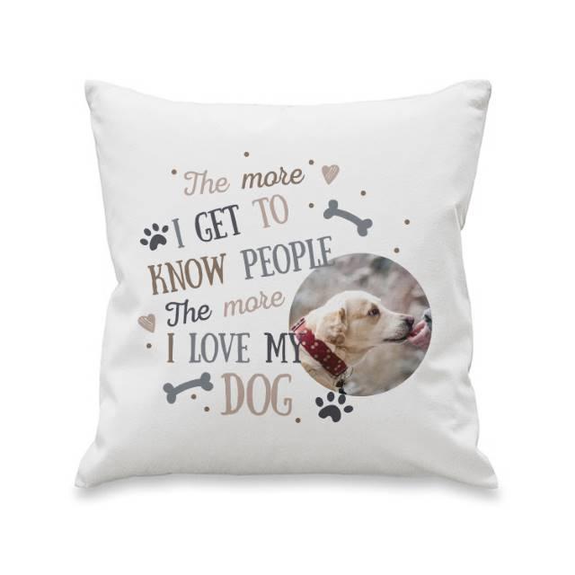 I Love My Dog Photo Upload Filled Cushion - Shop Personalised Gifts