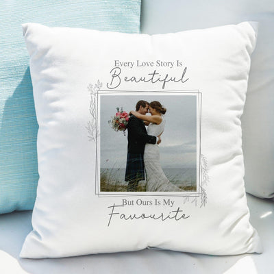 Love Story Photo Upload Filled Cushion - Shop Personalised Gifts