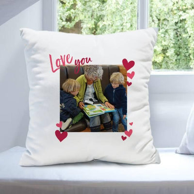 Love You Photo Upload Filled Cushion - Shop Personalised Gifts