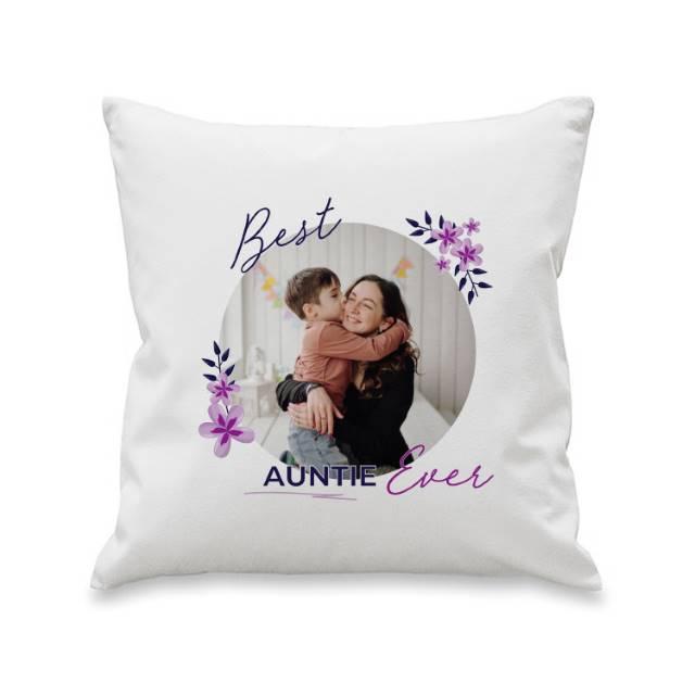Floral Best Ever Photo Upload Cushion - Shop Personalised Gifts
