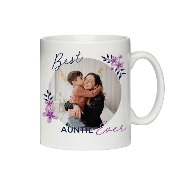 Floral Best Ever Photo Upload Sublimation Ceramic Mug - Shop Personalised Gifts