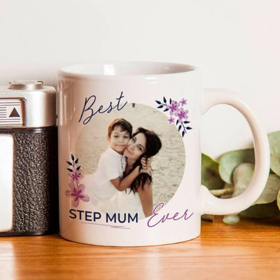 Floral Best Ever Photo Upload Sublimation Ceramic Mug - Shop Personalised Gifts