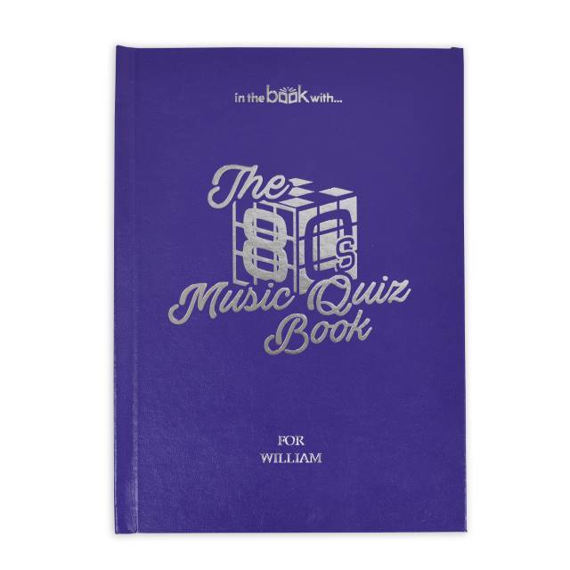 Personalised 1980s Music Quiz Book - Shop Personalised Gifts