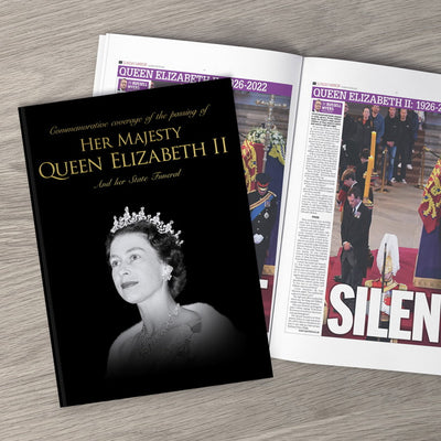 Queen Elizabeth Memorial Newspaper Book - Non Personalised
