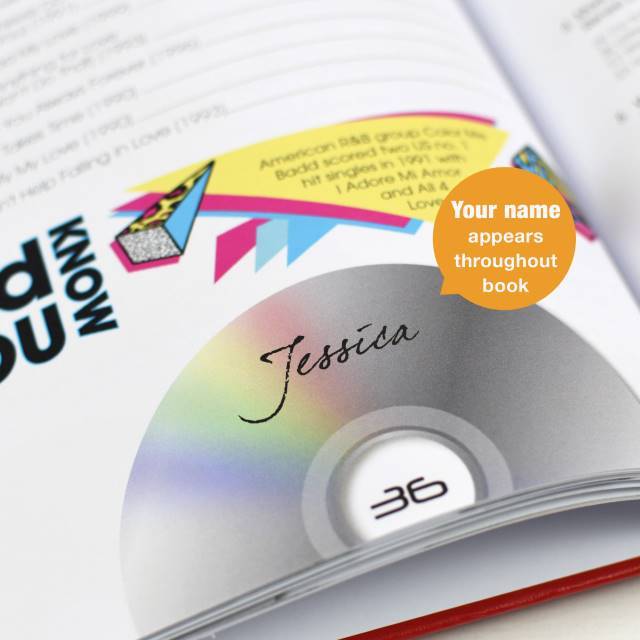 Personalised 1990s Music Quiz Book - Shop Personalised Gifts