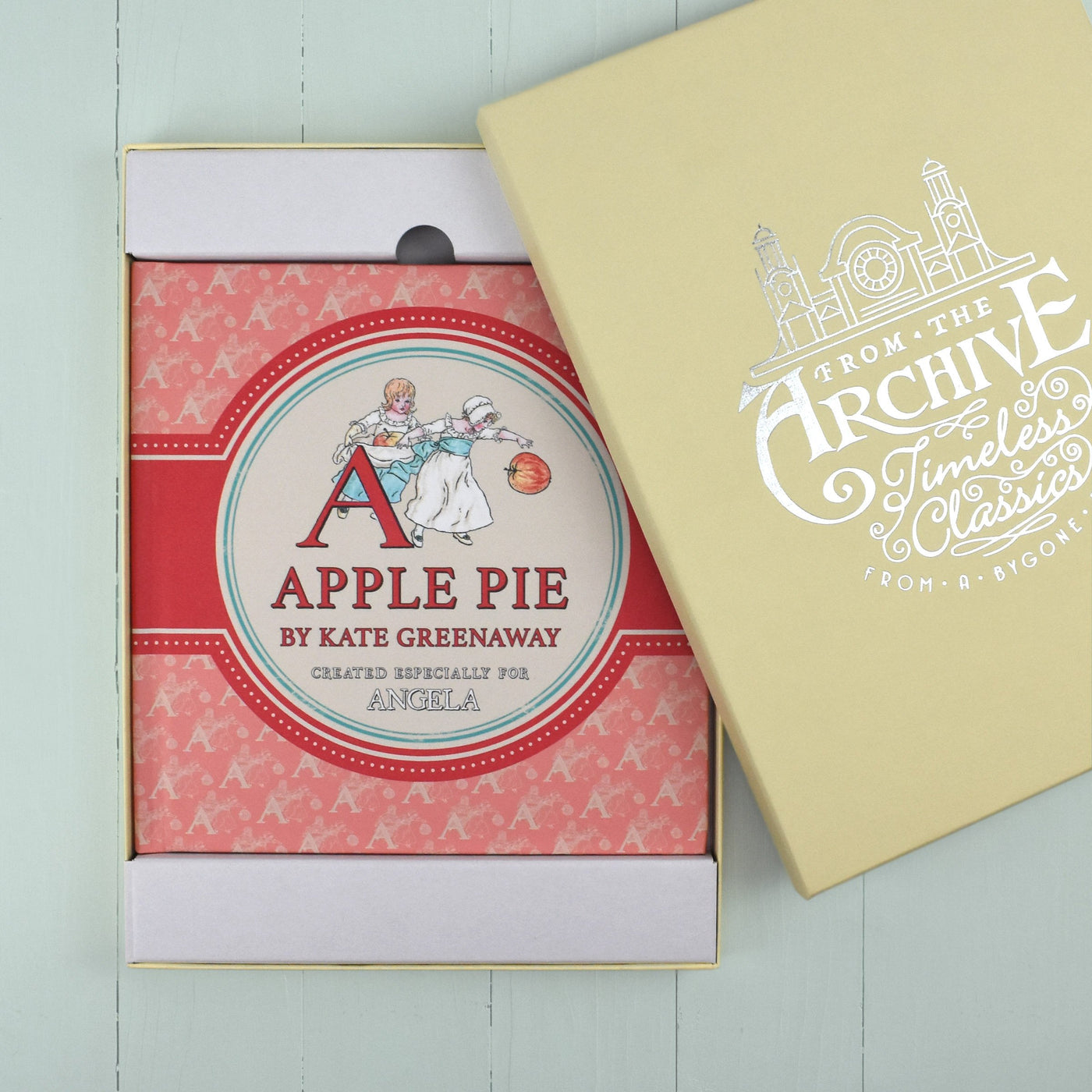 Personalised Childs A is for Apple Pie - by Kate Greenaway - Shop Personalised Gifts
