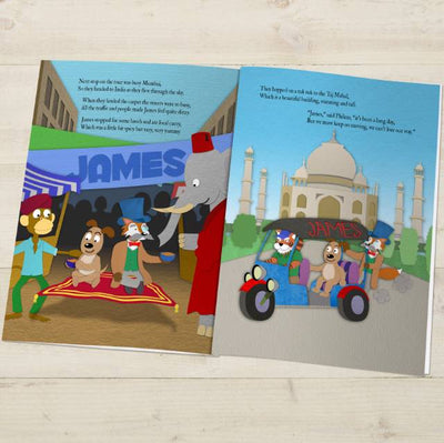 Personalised Around the World Story Book - Shop Personalised Gifts