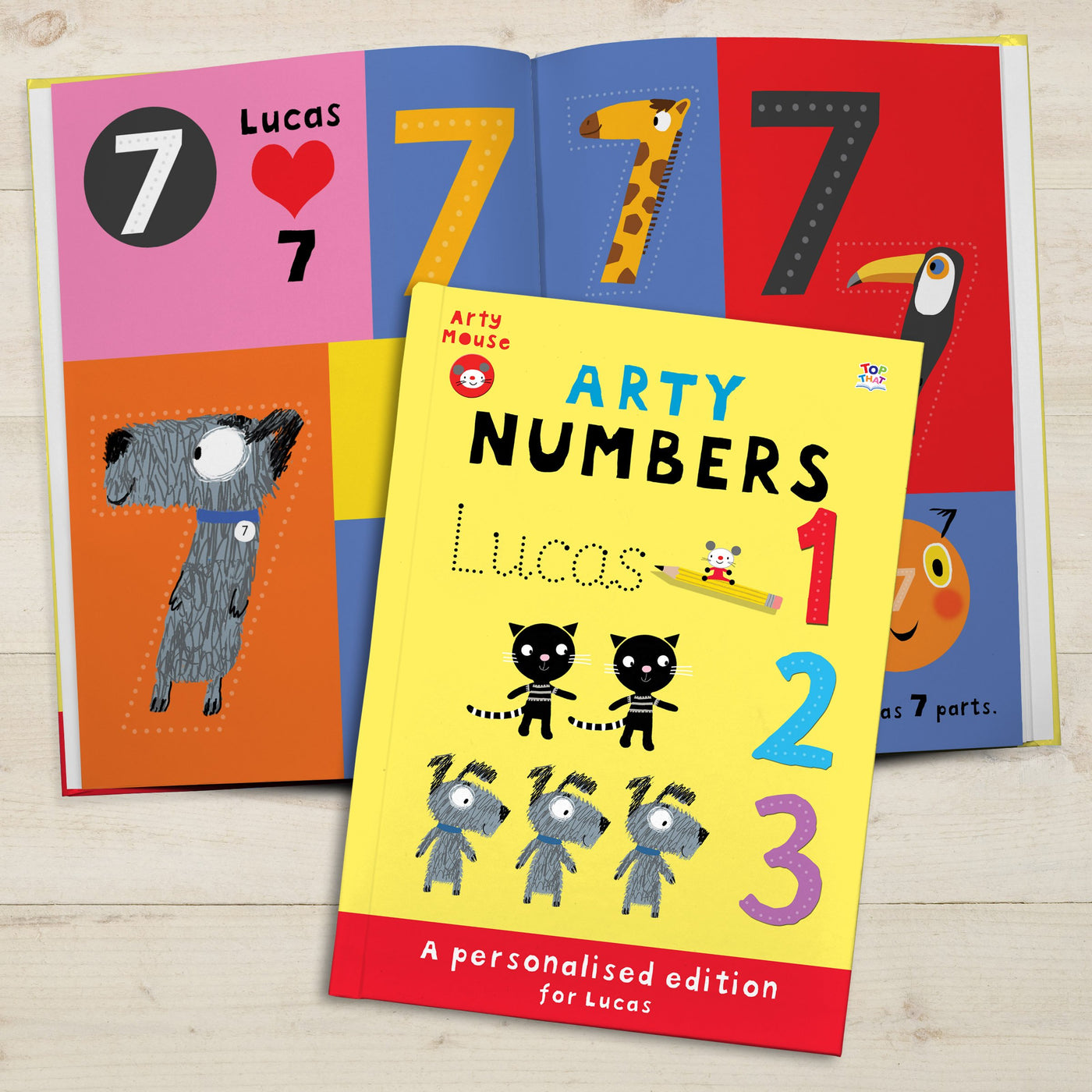 Personalised Arty Mouse Numbers Activity Book - Shop Personalised Gifts