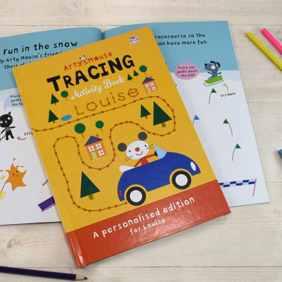 Personalised Arty Mouse Tracing Activity Book - Shop Personalised Gifts