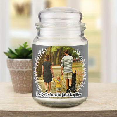 Better Together Photo Upload Wax Candle Jar - Shop Personalised Gifts