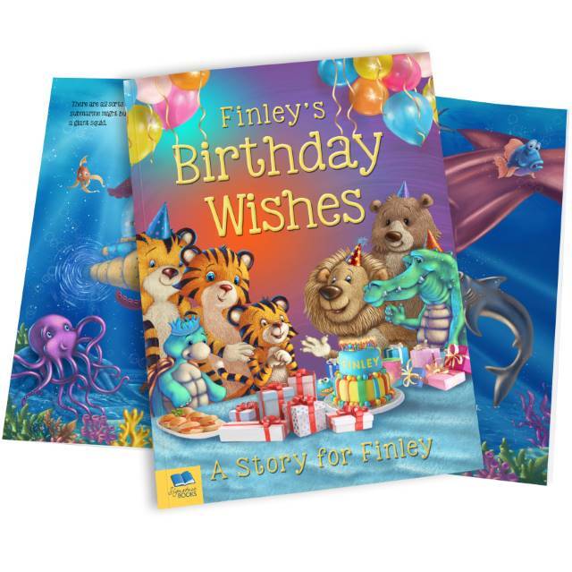 Birthday Wishes Personalised Book - Shop Personalised Gifts