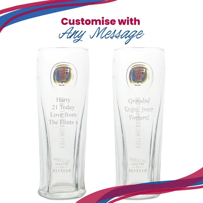 Engraved Fosters Pint Glass Image 5