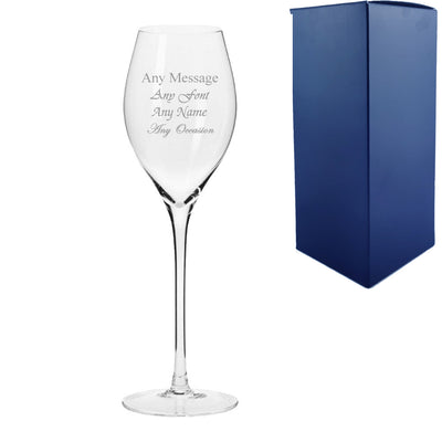 Engraved 280ml Infinity Prosecco Glass With Gift Box Image 1