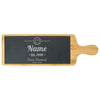 Engraved Bamboo and Slate Cheeseboard with Extra Matured Design Image 2