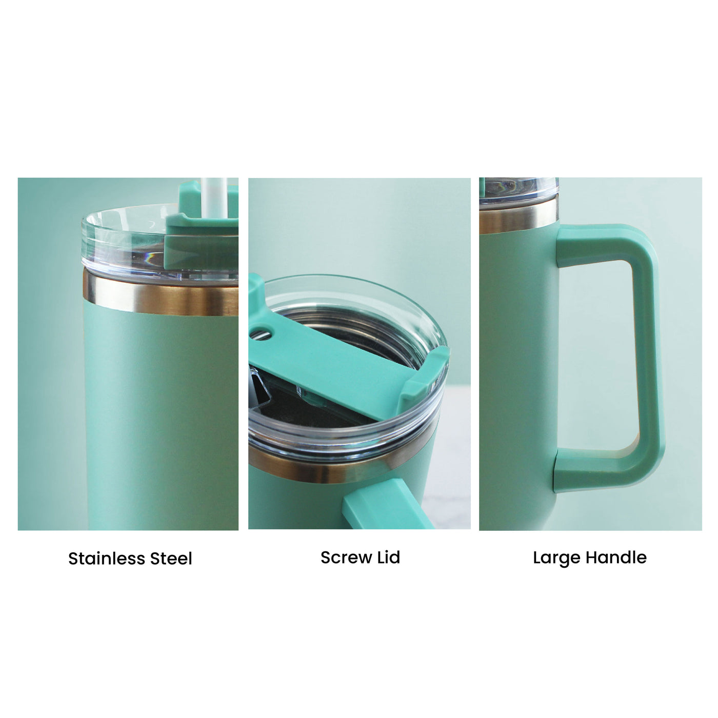 Engraved Extra Large Teal Travel Cup 40oz/1135ml, Any Message Image 6