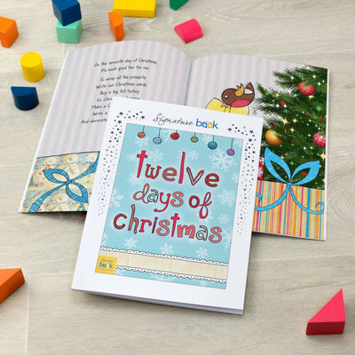 Personalised 12 Days of Christmas Book - SPG Favourite - Shop Personalised Gifts