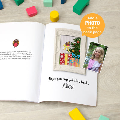 Personalised 12 Days of Christmas Book - SPG Favourite - Shop Personalised Gifts
