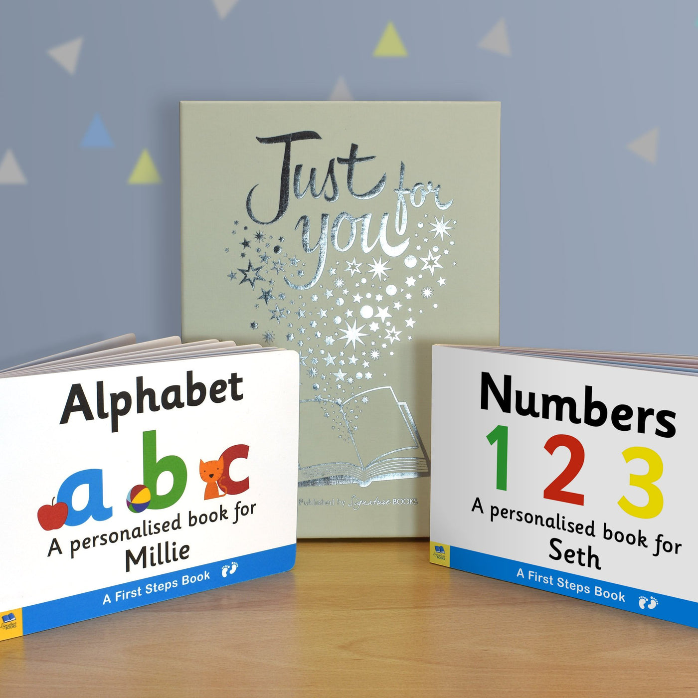 Alphabet & Numbers Board Book Gift Set - Shop Personalised Gifts