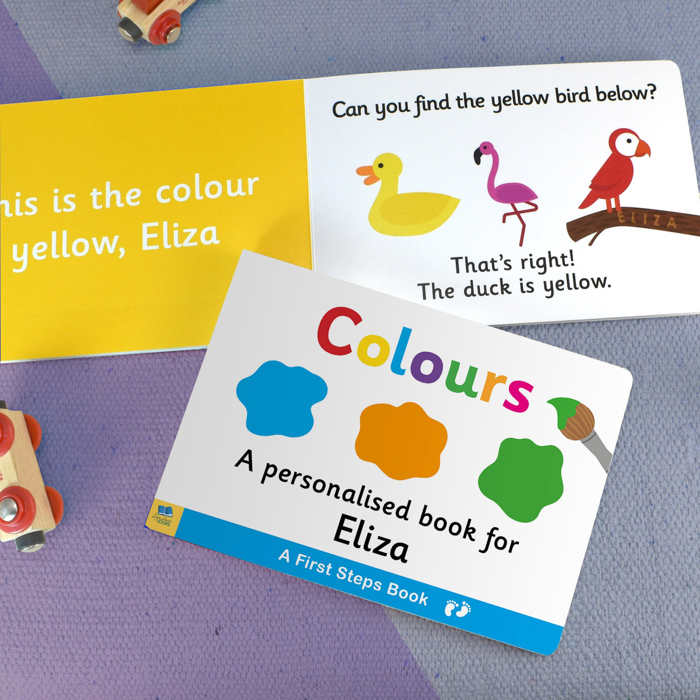 First Steps Colours Personalised Board Book - Shop Personalised Gifts