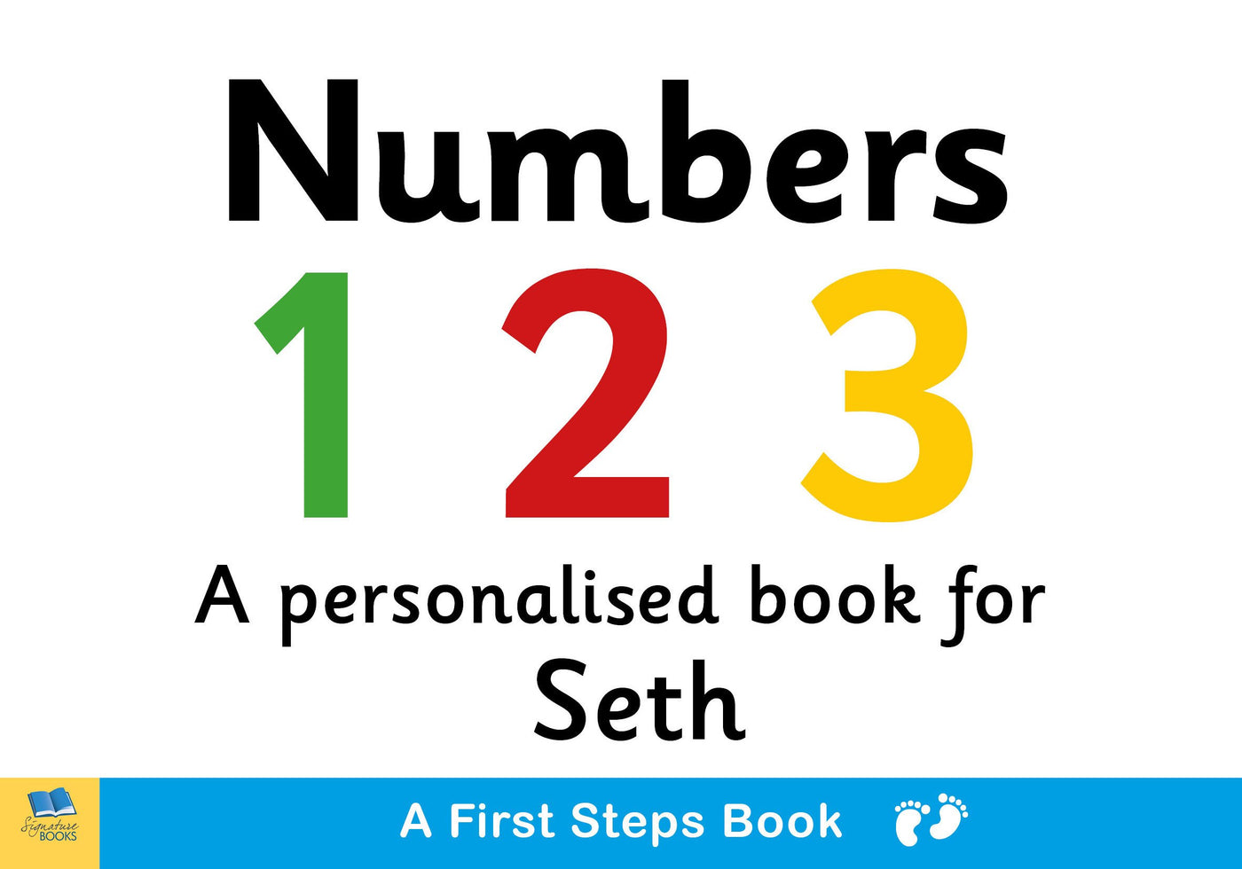 First Steps Numbers Personalised Board Book - Shop Personalised Gifts