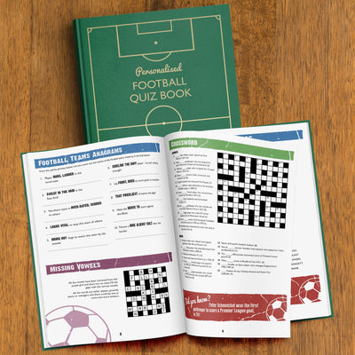 Personalised Football Quiz Book - Shop Personalised Gifts