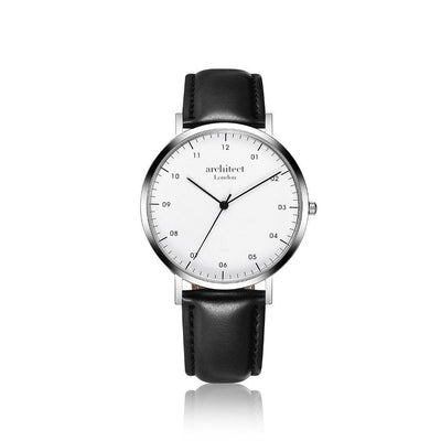 Handwriting Engraving Mens Architect Zephyr Watch With Jet Black Strap - Shop Personalised Gifts