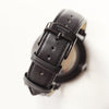 Handwriting Engraving Mens Minimalist Architect Watch Jet Black Strap - Shop Personalised Gifts