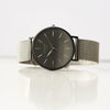 Handwriting Engraving Men's Architect Minimalist Watch With Steel Silver Mesh Strap - Shop Personalised Gifts