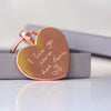 Own Handwriting Engraved Hearts Stainless Steel Forever Keychain - Shop Personalised Gifts