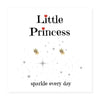 Little Princess Sterling Silver Earrings on Message Card - Non Personalised - Shop Personalised Gifts