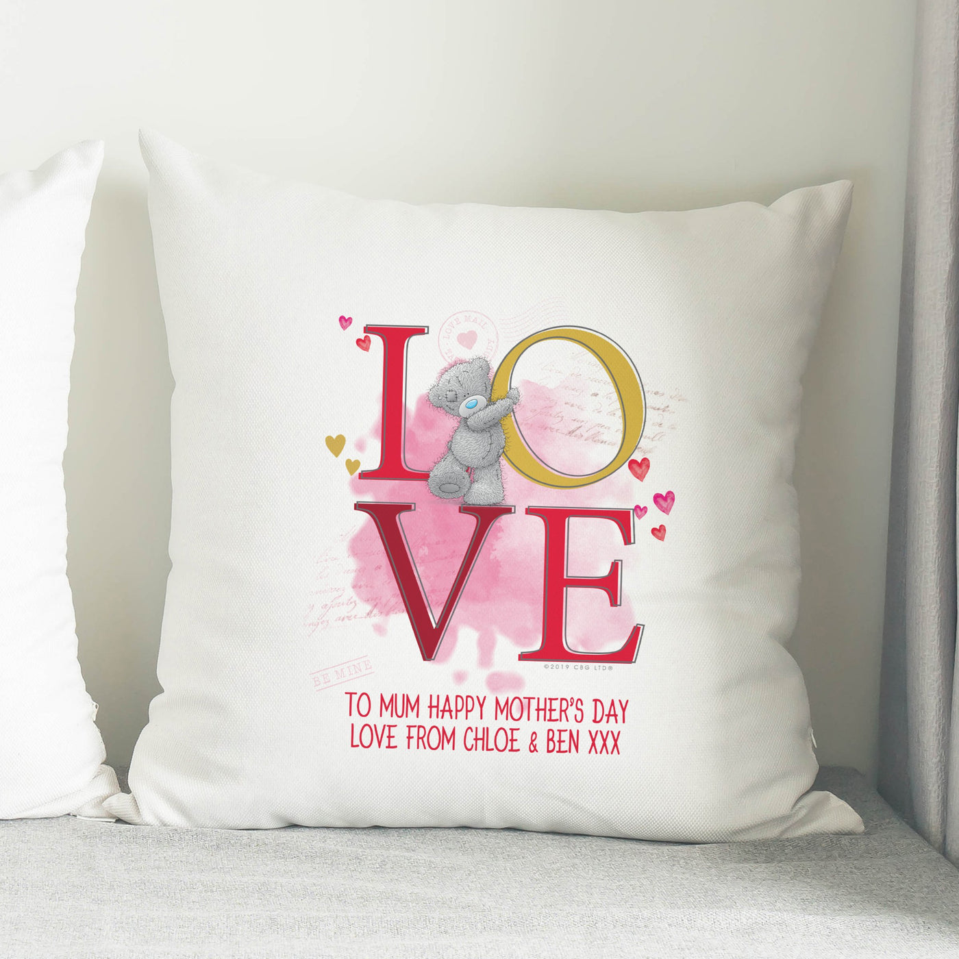 Personalised Me To You LOVE Filled Cushion - Shop Personalised Gifts