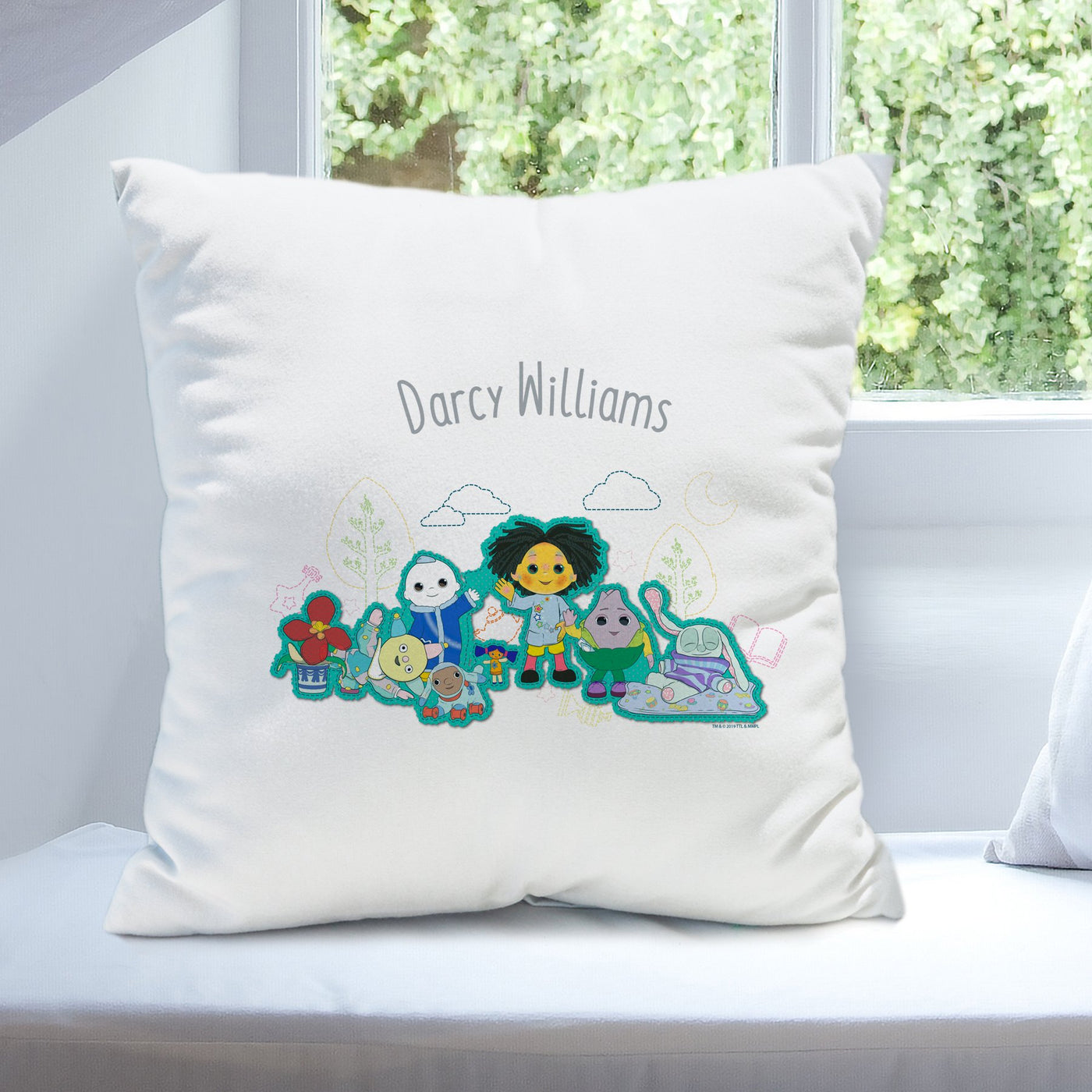 Personalised Moon and Me White Filled Cushion - Shop Personalised Gifts