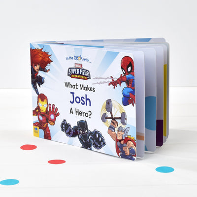 What Makes Me a Hero Marvel Board Book - Shop Personalised Gifts