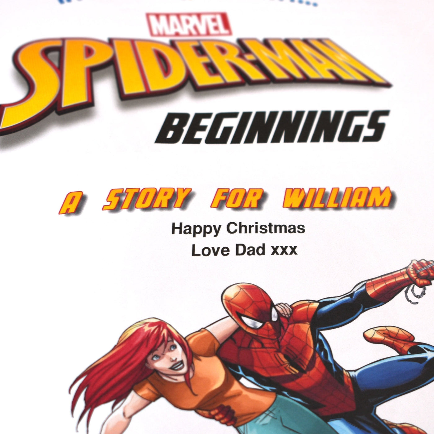 Spider-man Beginnings Personalised Marvel Story Book - Shop Personalised Gifts