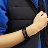 Men's Black Leather Cord Bracelet - Non Personalised - Shop Personalised Gifts