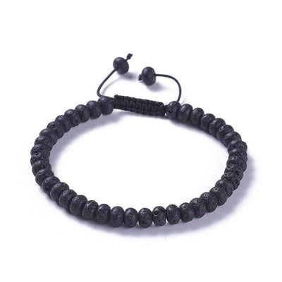 Men's Black Lava Bead Bracelet - Non Personalised - Shop Personalised Gifts