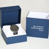 Personalised Men's Architect Watch With Jet Black Strap & Modern Font - Shop Personalised Gifts