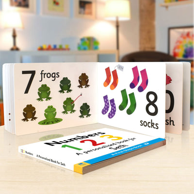First Steps Numbers Personalised Board Book - Shop Personalised Gifts