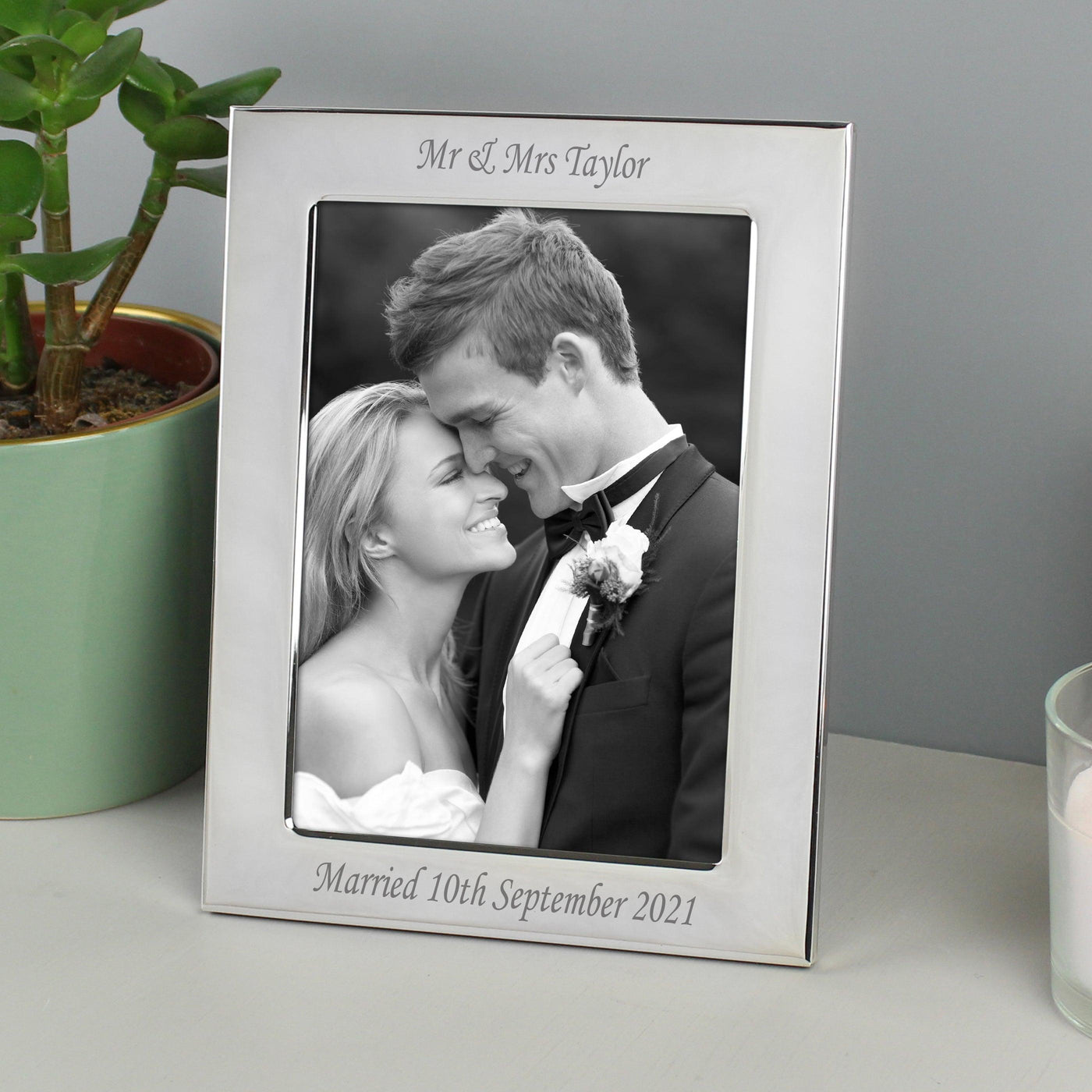 Personalised Silver Plated 5x7 Photo Frame - Shop Personalised Gifts