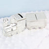 Personalised Silver Plated Train Money Box with Tooth & Curl Trinket Box - Shop Personalised Gifts