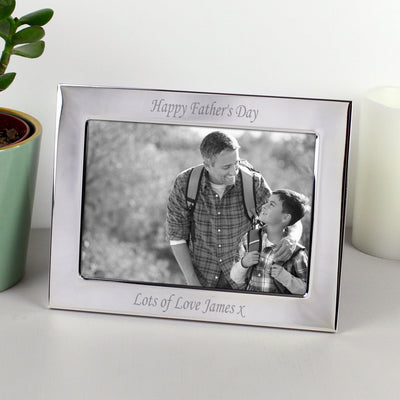 Personalised Silver Plated 7x5 Landscape Photo Frame - Shop Personalised Gifts